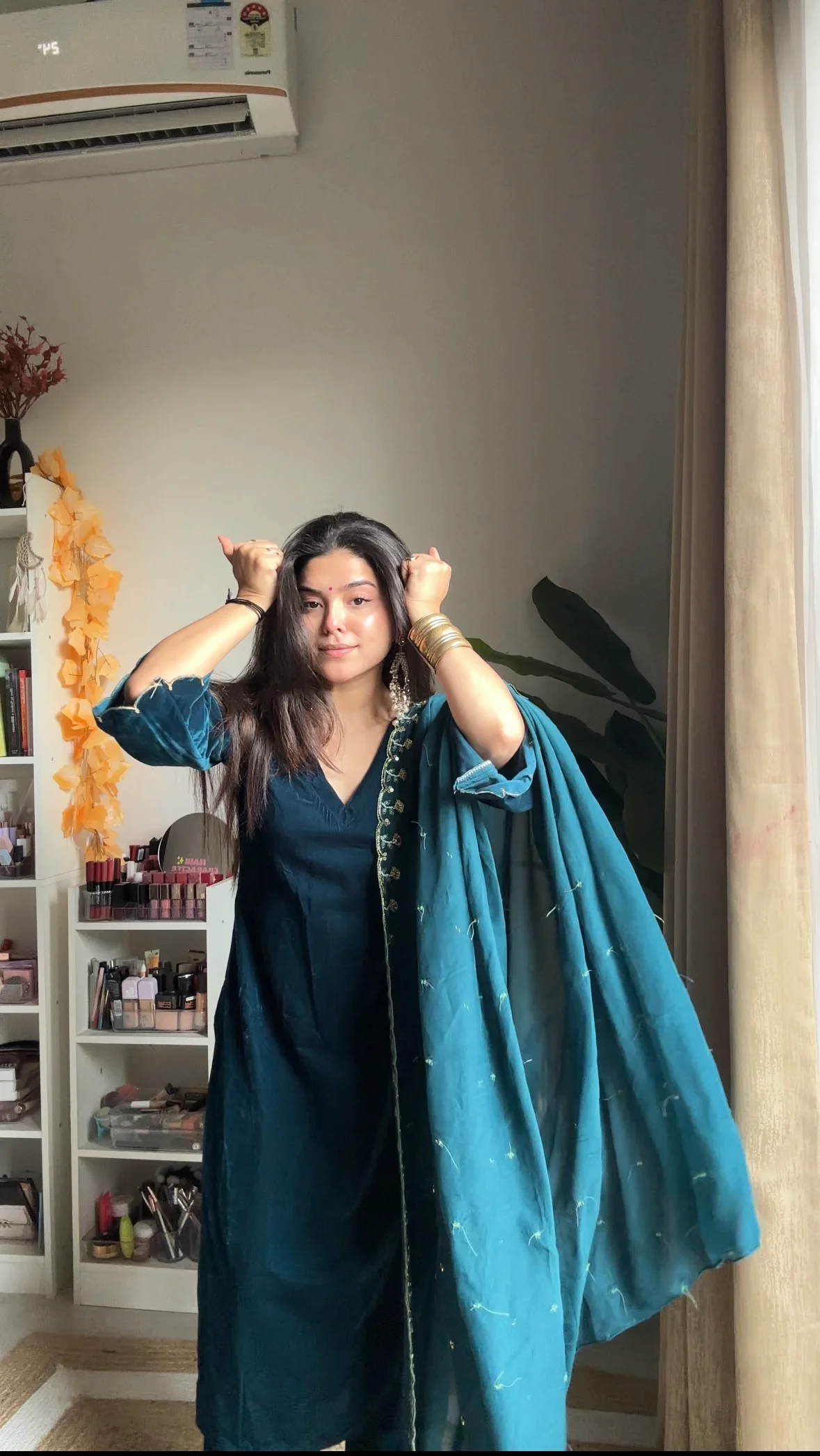 Teal Blue Velvet Suit