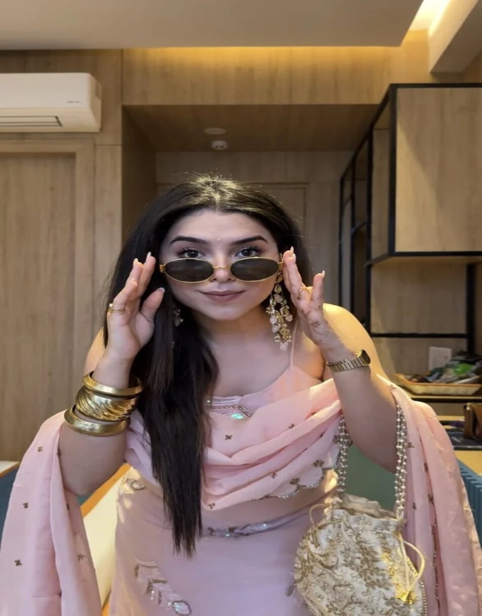 Rose Pink Hand Work Sharara Set With Hand Work Duppatta