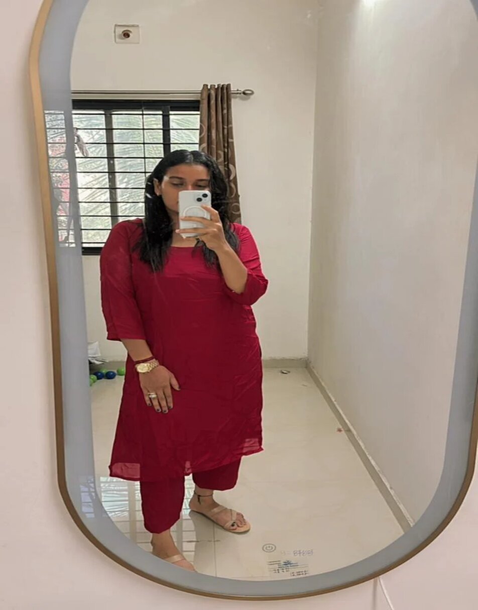 Hot Pink Kurta And Pant Set