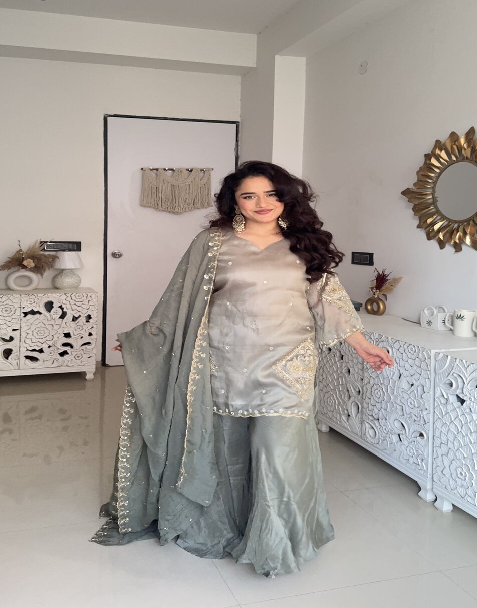 Pashmina sharara set